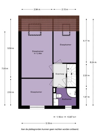 Floorplan - Dr. A. Vondelingstraat 9, 4207 NG Gorinchem